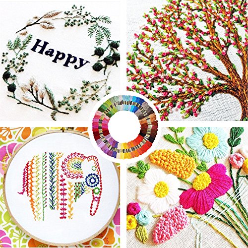 3 Embroidery+Friendship+Bracelet+Multi+Color+Numbers