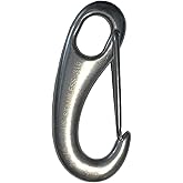 US Stainless Stainless Steel 316 Spring Gate Snap Hook Clip 2 3/4" Marine Grade Lobster Claw