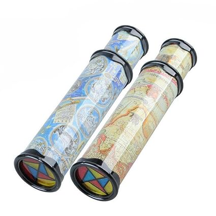 Set von 2 Magical Kaleidoskop Spielzeug Gut für Kinder Fantasie Pädagogische Spielzeug