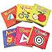 TOP BRIGHT Soft Cloth Books for Babies First Year, Baby Toys 6 to 12 Months Girls and Boys, Crinkly Cloth Book Bath Toys(Pack of 6)