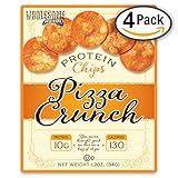 Protein Chips, 10g Protein, Gluten Free, Low Carbs, 4 Pack (Pizza Crunch)