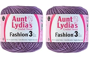 Aunt Lydia's Crochet Thread - Size 3 - (2-Pack) Plum