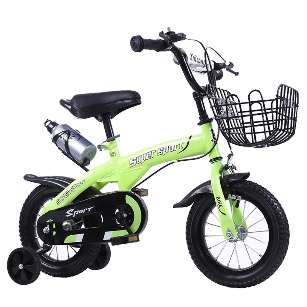 21公式店舗 子ども用自転車 子供用自転車アウトドアマウンテンバイク2 3 6 8ボーイズとガールズ子供用玩具調節可能ハンドルバー トレーニングホイール付きサドルウォーターボトルとホルダー 12 18 Inch 14 16 18インチ Kangr 子ども用自転車 色 B07btwwv