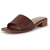 CUSHIONAIRE Women's Sage low block heel slide sandal +Memory Foam and Wide Widths Available