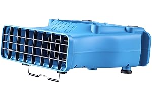 VEVOR Blower Fan, Low Profile Air Mover Carpet Dryer, 1000 CFM, 2 Speeds, Multi-Angle Airflow, Lightweight Portable for Crawl