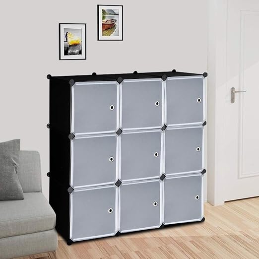 toy storage cabinet with doors