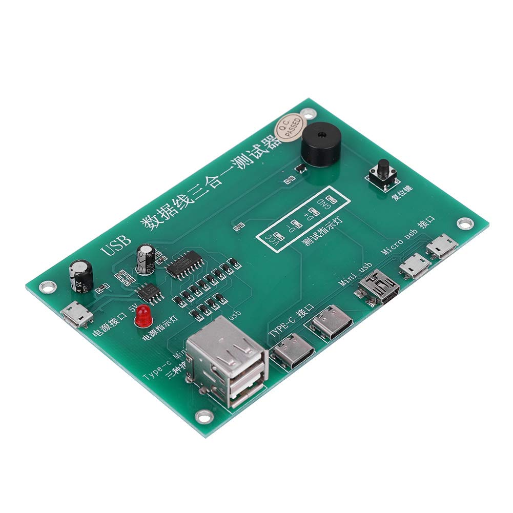 Annadue 3-in-1 Tester, USB Cable Triad Tester, with Advanced Chip, Buzzer and Indicator Light, Test Various Cable Problems, Open Circuit, Short-Circuit, etc