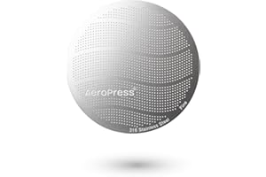 AeroPress 316 Stainless Steel Reusable Filter, Durable Metal Coffee Filter, Sustainable, Eco-Friendly, Travel-Friendly, Fits Standard Size AeroPress Manual Coffee Makers