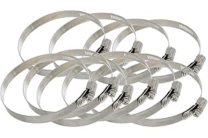 SHOP FOX Steelex D4351 4" Hose Clamp, 10 Pack