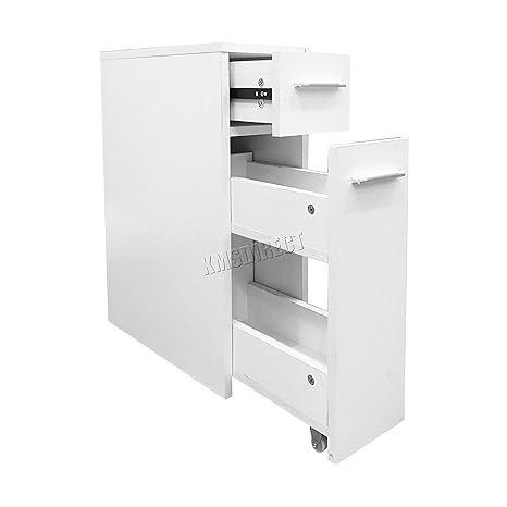 Boju Slimline Bathroom Storage Cabinet With Drawers For Toilet