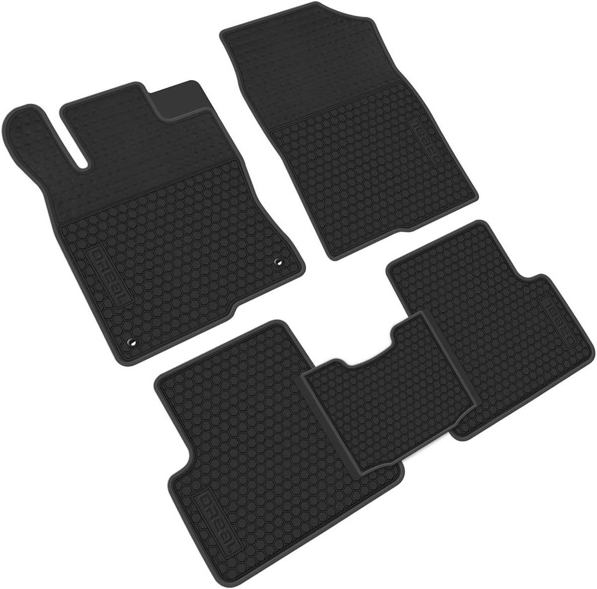 Amazon Com Iallauto All Weather Floor Liners Custom Replacement For Honda Civic 10th 2016 2017 2018 2019 Heavy Duty Rubber Car Mats Vehicle Carpet Odorless Full Black Automotive