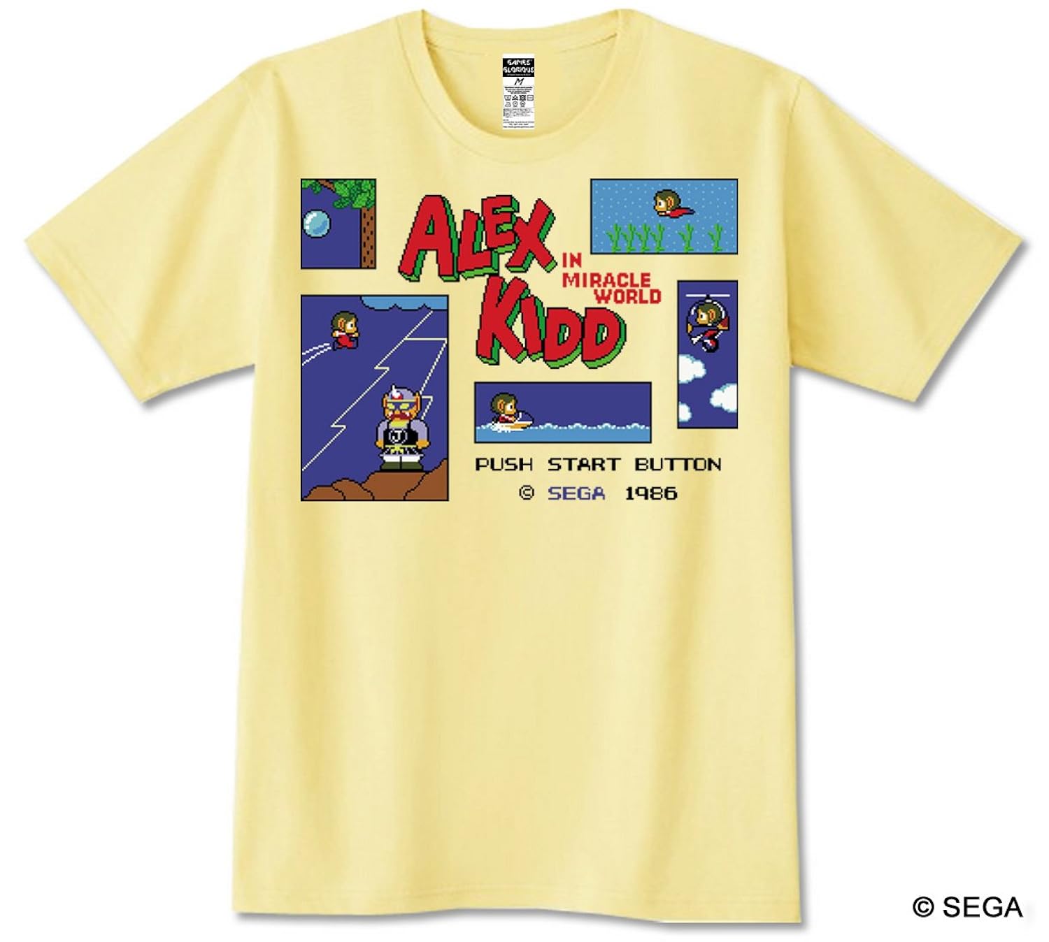 ALEX KIDD in Miracle World Tシャツ (L)