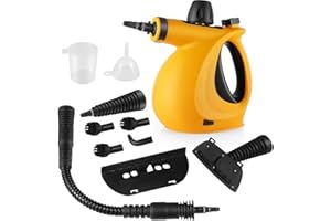 HAYI Multi-Surface Handheld Steam Cleaner with 11 Accessories - For Home Use on Floors, Tiles, Windows, Couches
