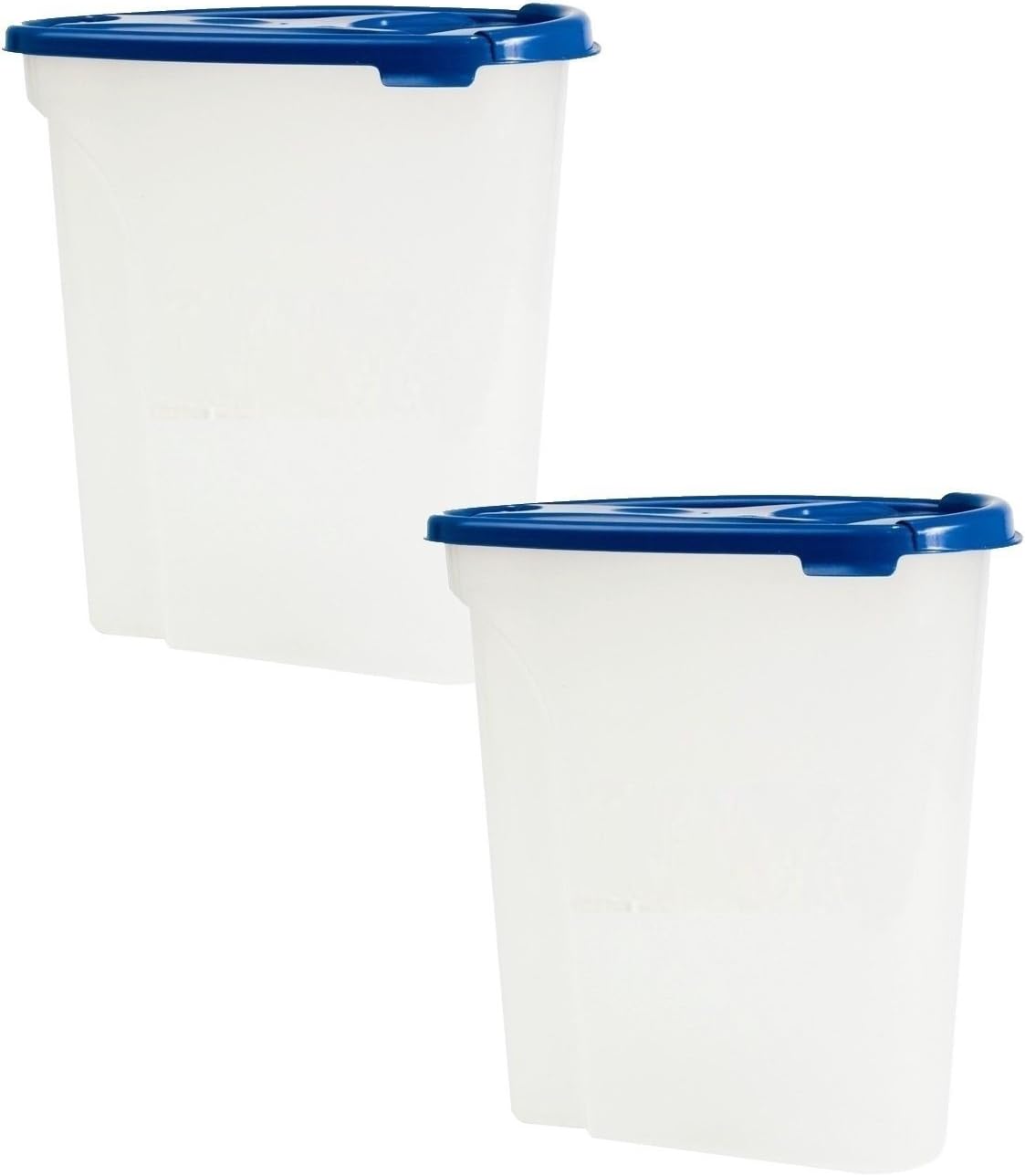 Invero5L Cereal Dispenser Plastic Container Food Kitchen Storage Box with Air Tight Lid ideal for Cereals Rice Pasta and More (2x Pack)