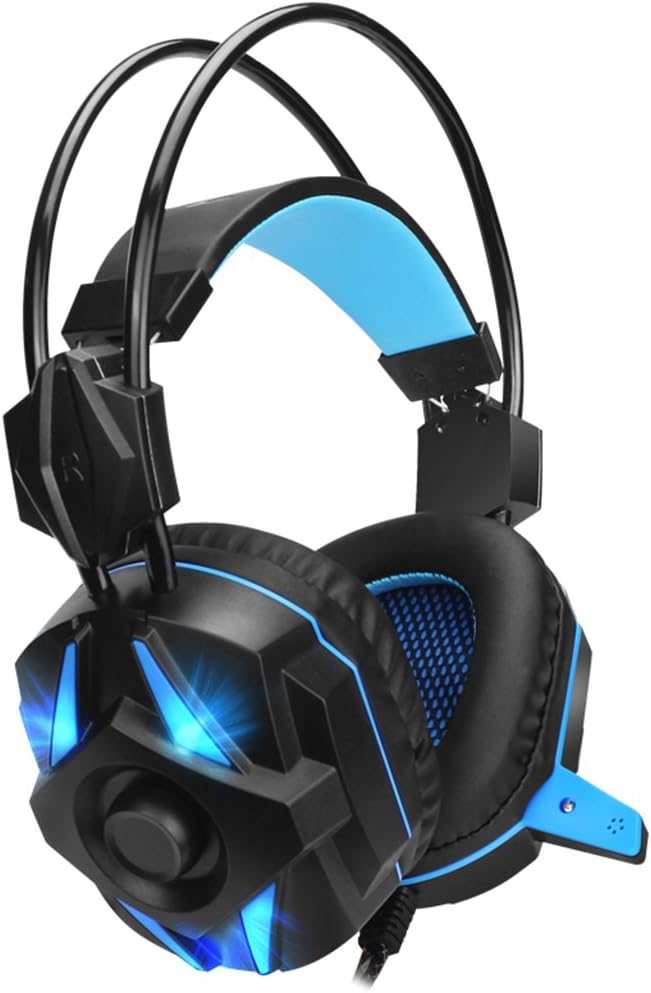 G938U Black Blue, USB 7.1 Channel, with LED Lights, Vibrant, Headsets, Headphones, Earphones With Noise Cancelling & Volume Control (Doesn't Support PS4/XBOX360)