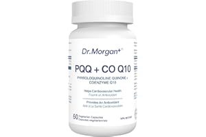 Dr. Morgan CoQ10 & PQQ – High Absorption Mitochondrial & Cellular Energy Support – Brain & Heart Health Supplement – Made in 