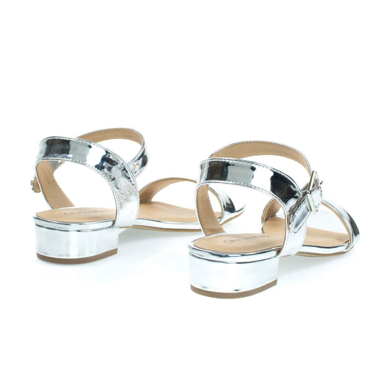 City Classified Low Chunky Block Heel Dress Sandal, Women's Open Toe Summer Shoes - Image 5