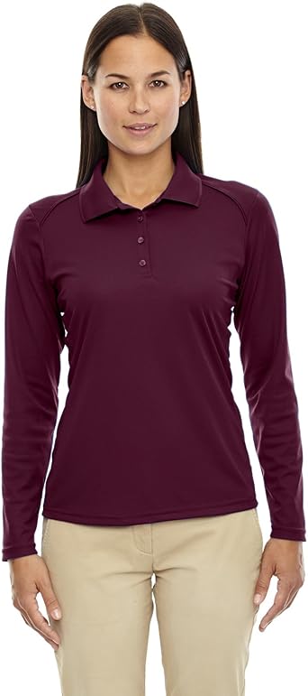 ladies burgundy polo shirt