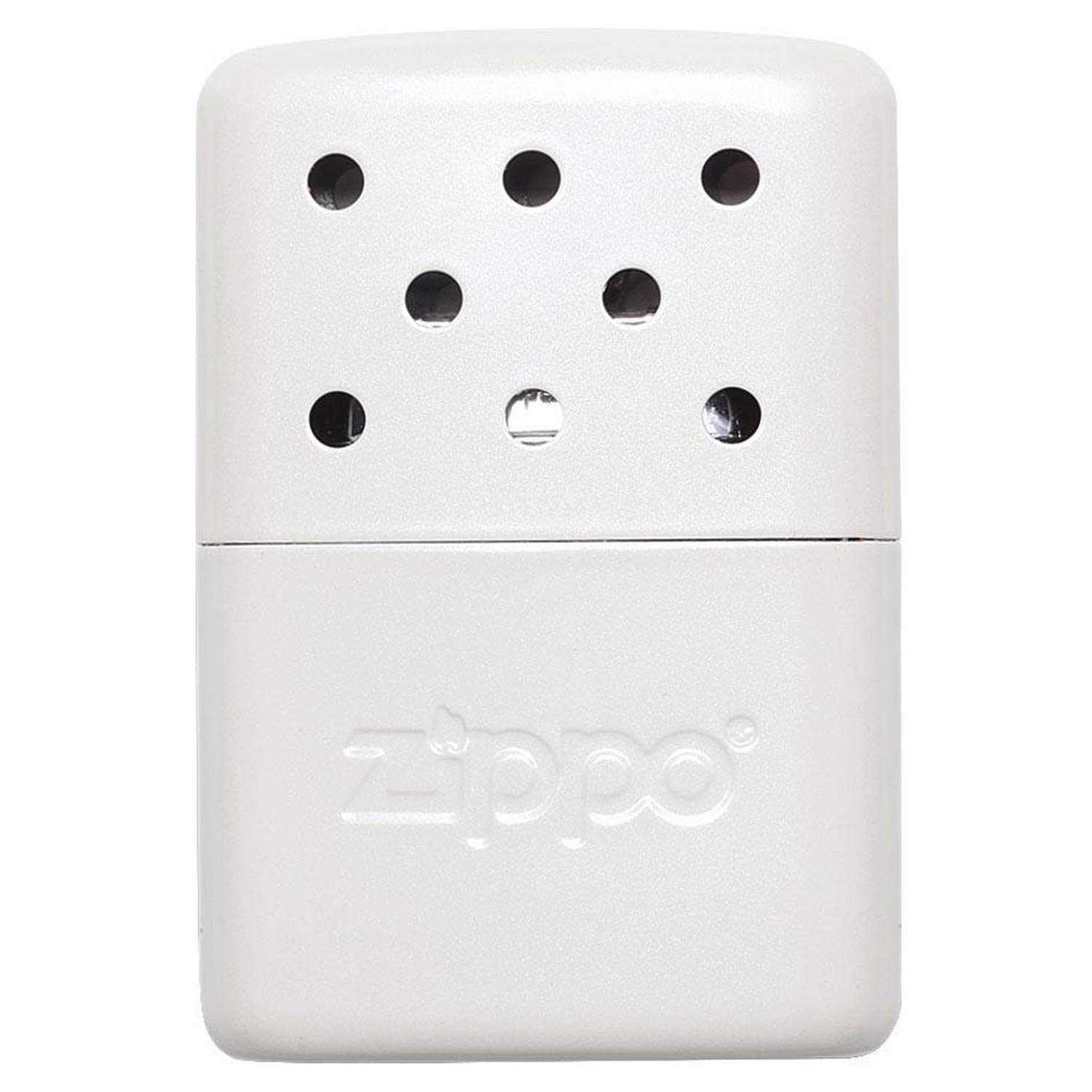 Zippo - Hand Warmer, 6 Hours Heat, Refillable with Lighter Fuel, Reusable, Pocket Warmer in White