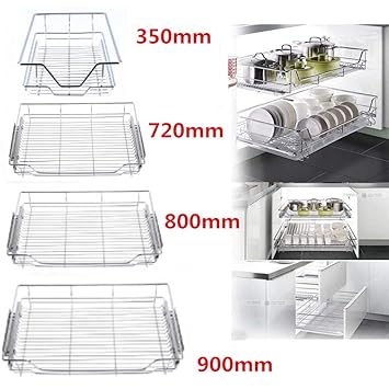 Professional Chromed Metal Slide Cabinet Pull Out Organizer Wire