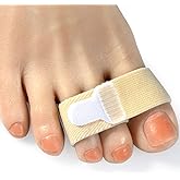 DYKOOK Broken Adjustable Toe Wraps 8 Pack, Fabric Toe Splint Toe Cushioned Bandages Finger Toe Protectors Straightener Toe Separators, Orthopedic belts