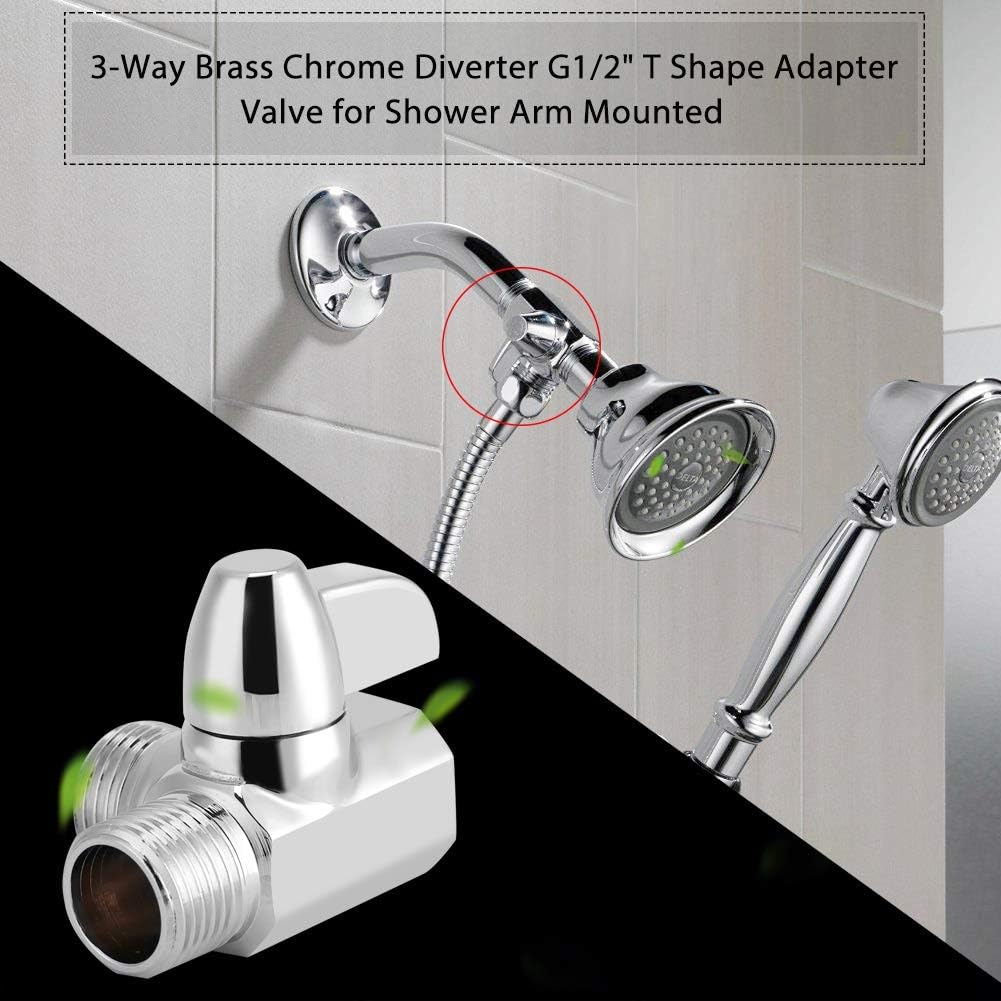 Adattatore Per Tubo Doccia A Tubo Da Giardino – Filetto Femmina G1/2 A Maschio GHT 3/4 Con Rondella In Gomma