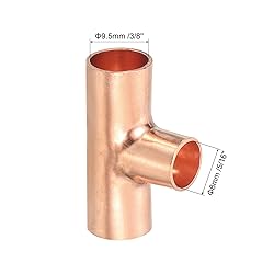uxcell 25Pcs 3/8" x 5/16" x 3/8" Copper Reducing