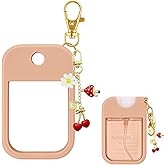 Hand Sanitizer Spray Case with Keychain, Durable Silicone Holder Compatible with Touchland Power Mist & Glow Mist (1 fl oz)