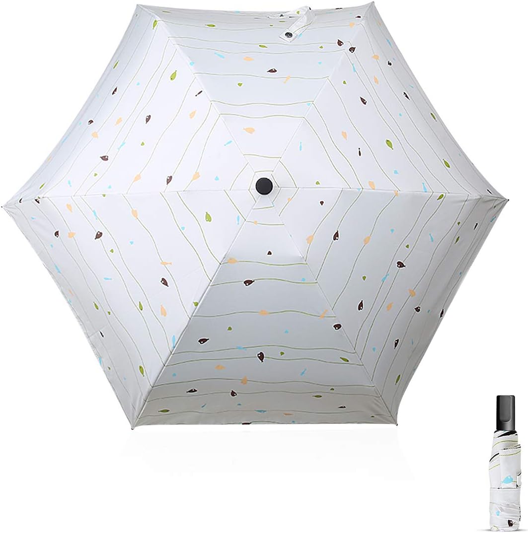 DORRISO Travel Umbrella Compact Cute Umbrellas Women Sun Umbrella Rain Umbrella