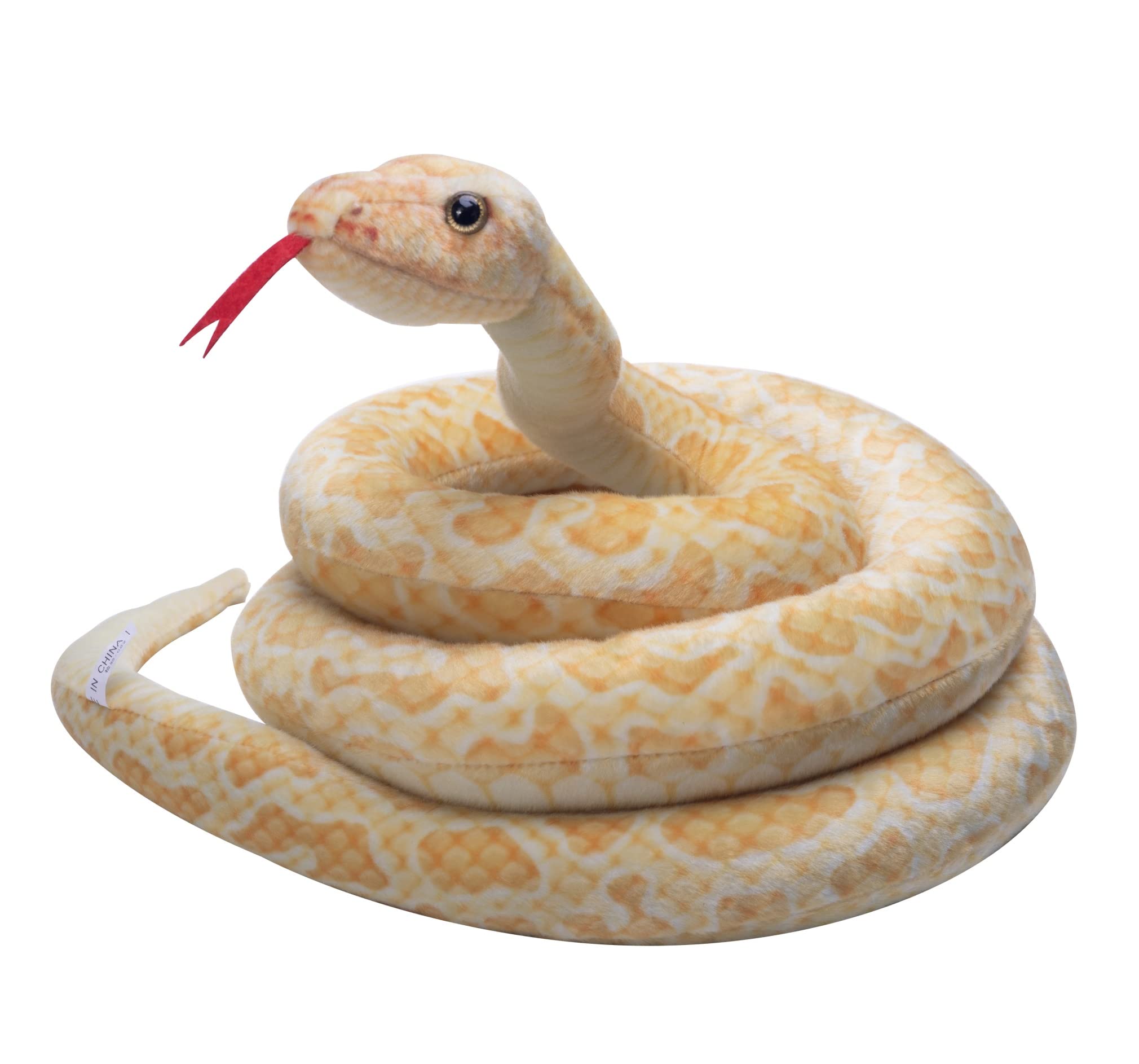 Photo 1 of Nufakumi Snake Stuffed Animal Plush Snakes Toys Giant Fake Python Lifelike Giant Boa Constrictor Soft Animal Prank Props for Home Party Decor