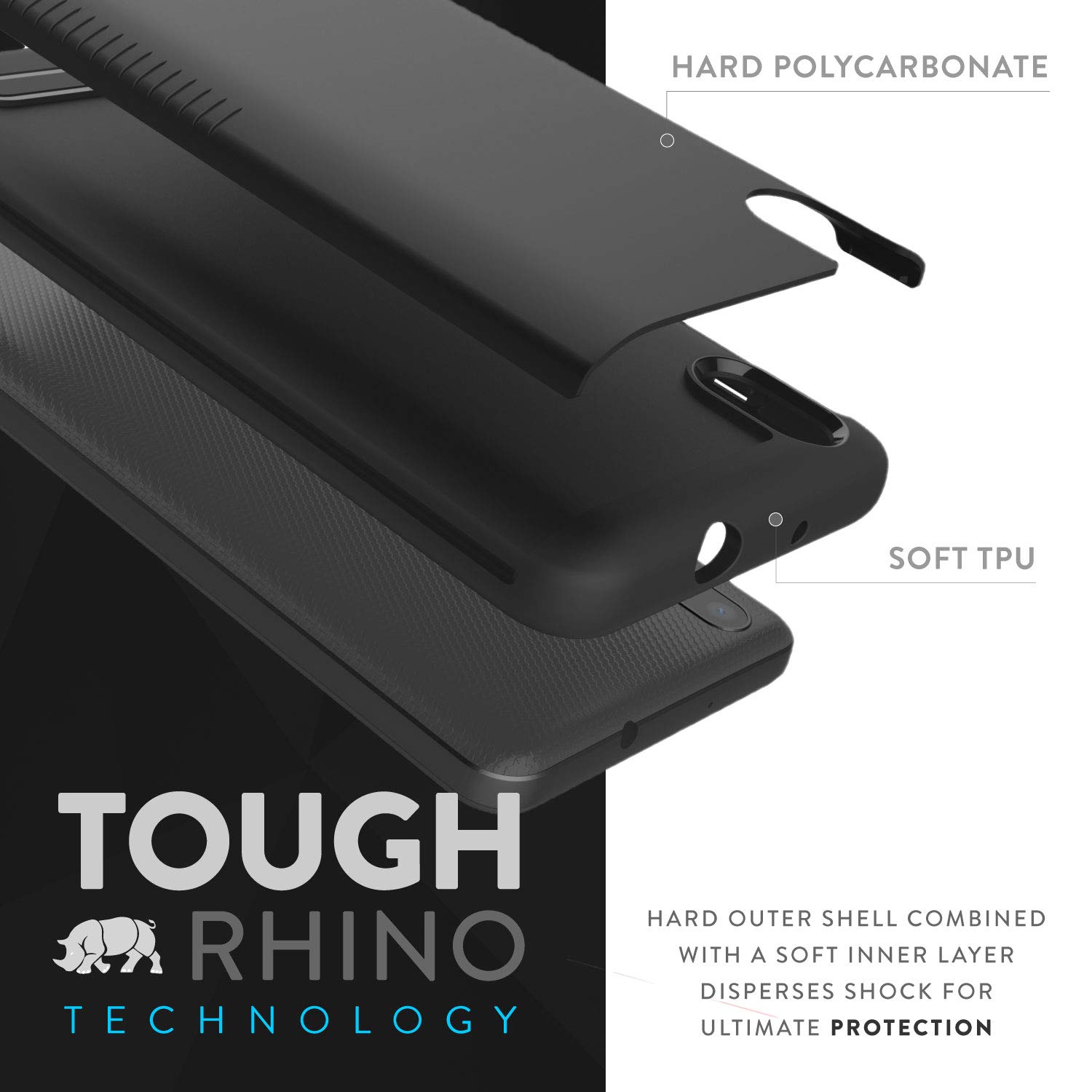Tudiadual Layer Fit Merge Designed For Zte Blade T2 Case