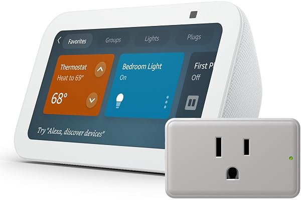 Echo Show 5 with Legrand Radiant Smart Plug