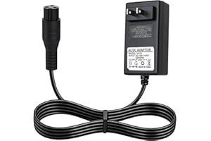 24V Charger for Razor E100 E125 E200 E300 Ride-on Scooters, 3-Prong Plug Power Adapter, 6.6FT AC Replacement Charger Cord
