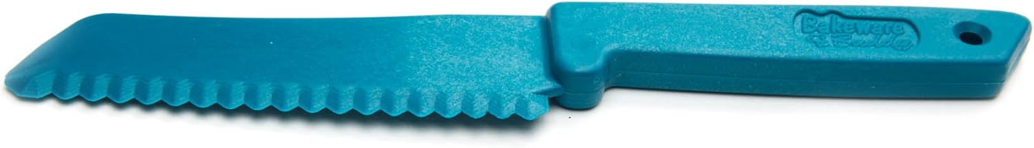 Fox Run Bakeware Buddy Knife, food grade safe plastic kitchen knife, 1 x 8 x 0.5, Blue, 4-Inch Blade: Cutlery Accessories: Kitchen & Dining