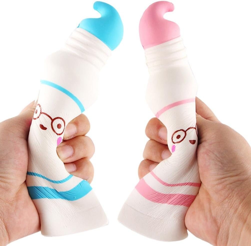 Kinlene Slow Rising Toothpaste, 9 inch Squishies Jumbo Spun Sugar Squishy Stress Reliever Gift for Girls,Boys and Adult (P1)