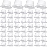 Mepase Bucket Hat Bulk, Cotton Summer Cap Summer Solid Color Beach Getaway Fisherman's Hat for Women Men