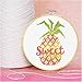 Dimensions Learn-A-Craft Sweet Pineapple Counted Cross Stitch Kit for Beginners, 6''
