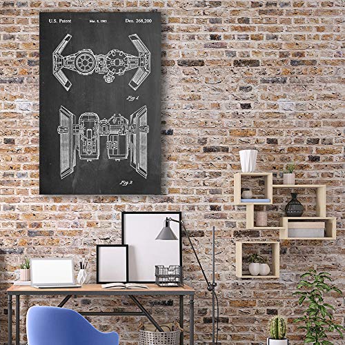 Hand Painting Line Drawing Vintage Black Board Painting Wall Bedroom Living House