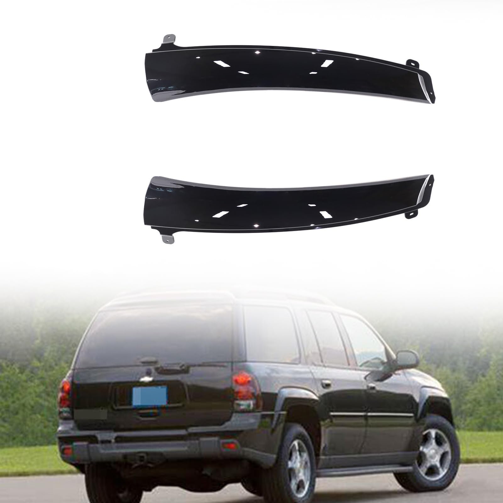 Photo 1 of 2PCS for 2002-2009 Chev-rol-et EXT Trailblazer Rear Hatch Lift Gate Trim Molding Panel Left Driver & Right Passenger Side