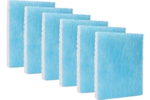 LBLVBNEWD HFT600 6 Pack Humidifier Wicking Filter T Replcement Compatible with Honeywell HEV615 HEV620 Humidifier, Compared to Part HFT600T HFT600PDQ Wicking Filter, Blue