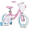 JOYSTAR Fairy Girls Bike for Toddlers and Kids Ages 2-8 Years Old, 12 14 16 18 Inch Kids Bike with Training Wheels, Handbrake and Basket, Toddler Girl Bike, Children Bicycle