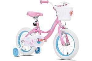 JOYSTAR Fairy Girls Bike for Toddlers and Kids Ages 2-8 Years Old, 12 14 16 18 Inch Kids Bike with Training Wheels, Handbrake and Basket, Toddler Girl Bike, Children Bicycle