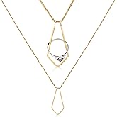 Pixie Wing Nordika Ring Keeper Necklace, 18k Gold-Plated Engagement Ring Holder (17.7" chain with 4'' extender)