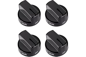 Semzohc 4 WPW10339442 Stove Knobs Fit for Whirl-Pool Gas Range WFG320M0BB0 WFG320M0BB1 WFG320M0BB2 WFG320M0BS0 WFG320M0BS2 WFG320M0BS3 WFG320M0BW0 WFG320M0BW1 WFG505M0BB0 WFG505M0BB1 WFG505M0BB2