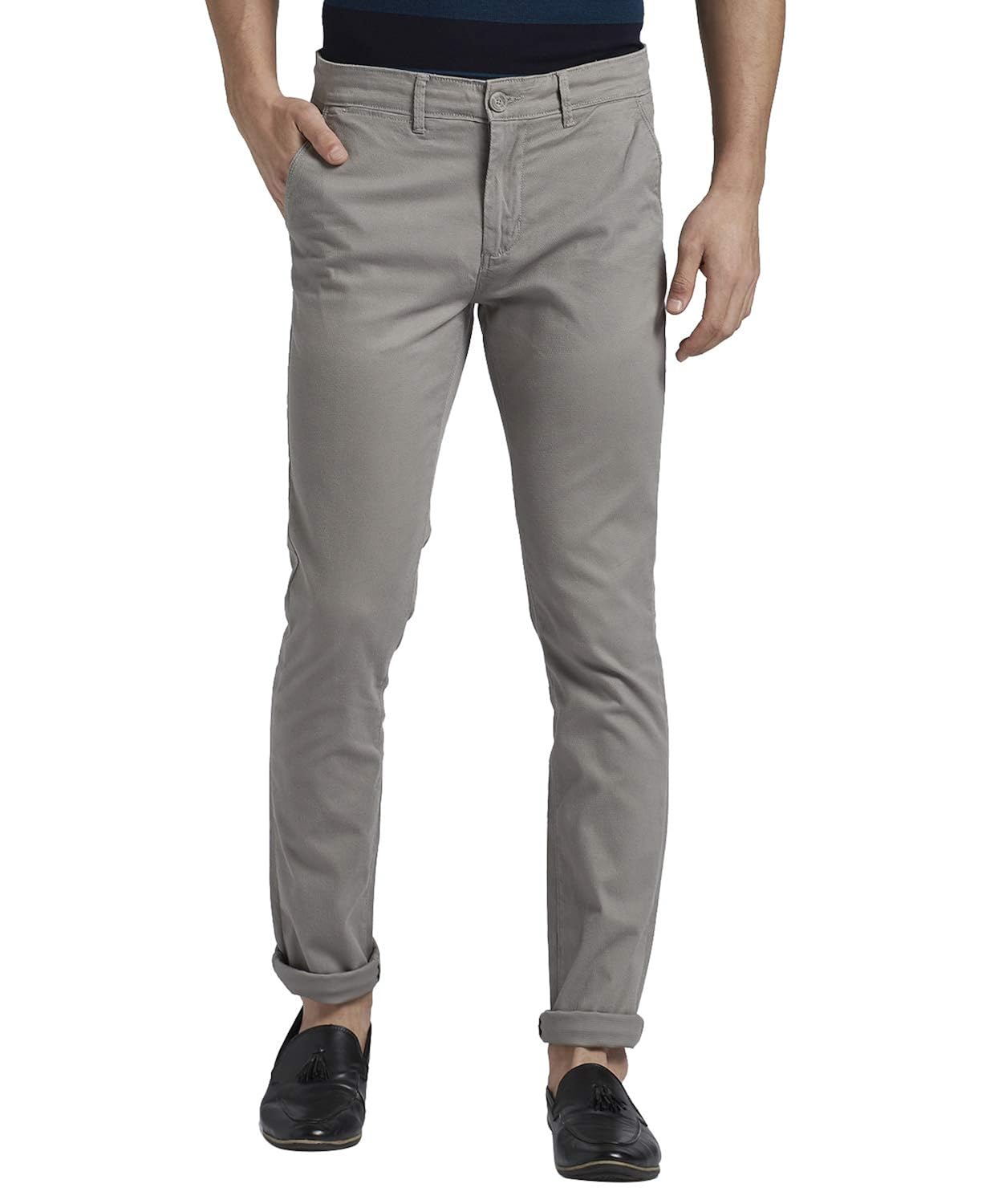 Buy BUFFALO Men's Slim Fit Casual Trousers at Amazon.in
