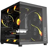 GABINETE GAMER PCYES FORCEFIELD MINI BLACK VULCAN - GFFMNBV