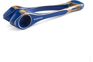 Heritage Musical Spoons Percussion Instrument, Handmade Canadian Maplewood, Natural Wood Folk Sound, Great Gift for All Ages With Any Music Experience, Large, Blue