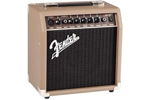 Fender Acoustasonic Guitar Amp for Acoustic Guitar, 15 Watts, with 2-Year Warranty 6 Inch Speaker, Dual Front-Panel inputs, 1