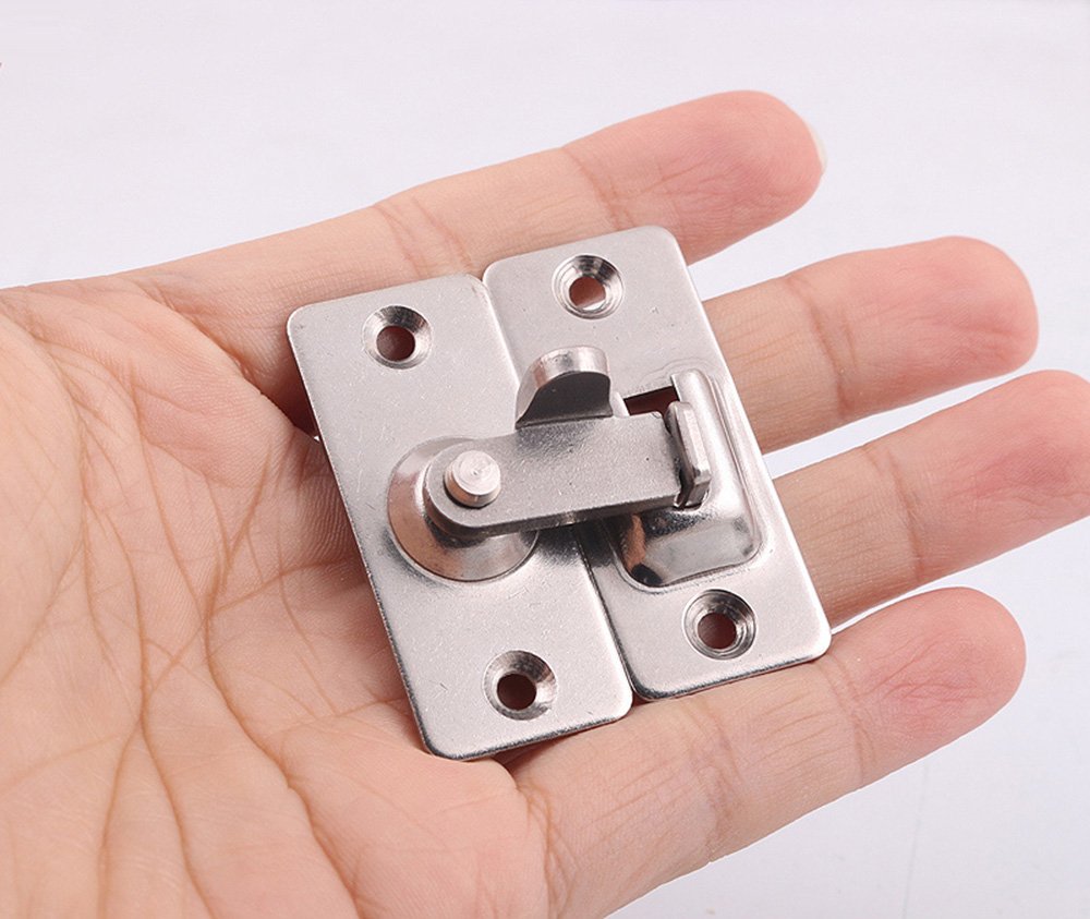 Stainless Steel Safety Angle Locking Latch for Push/Sliding/Barn Door