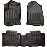 Husky Liners Weatherbeater Floor Mats | Fits 2014 - 2019 Toyota Corolla | Front & 2nd Row, 3-pc Black - 99531